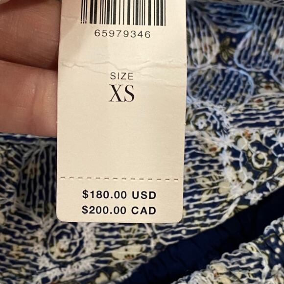 Anthropologie Helena Jumpsuit Adelyn Rae Navy Cream Floral NEW Size XS - Picture 8 of 14